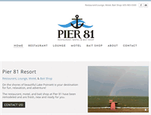 Tablet Screenshot of pier81resort.com